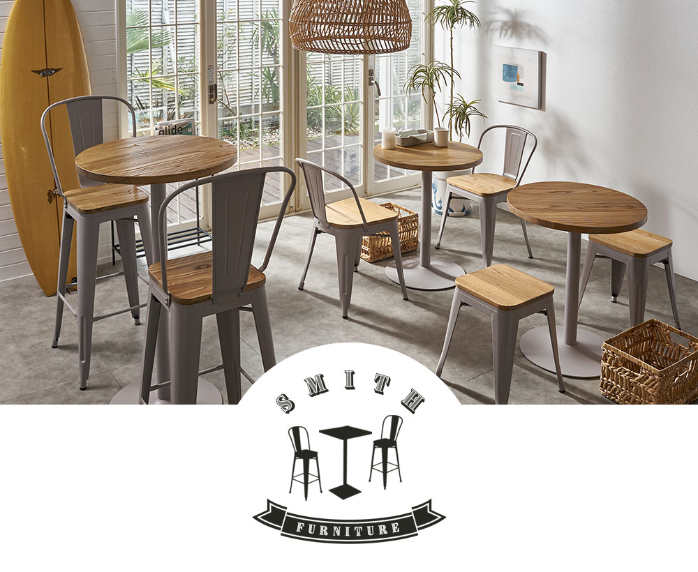 洗練されたインダストリアルデザインの家具シリーズ