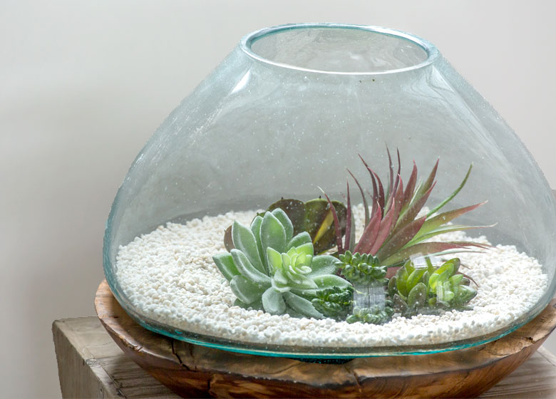 玉ねぎガラス　ガラスのオブジェ　メルトガラス　流木　ウッド　花器　花瓶　テラリウム　水槽　アクアリウム　　