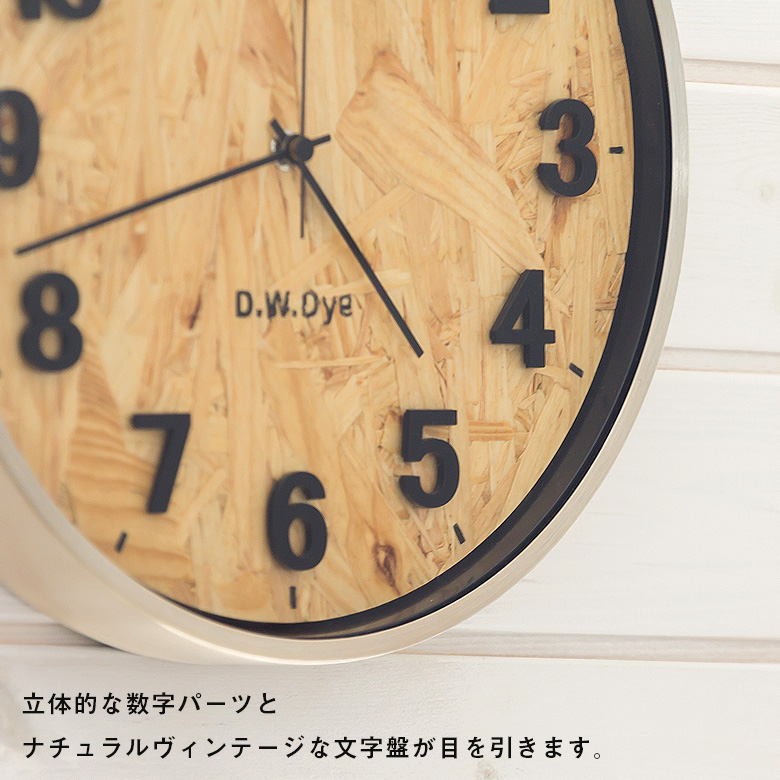立体的な数字パーツ