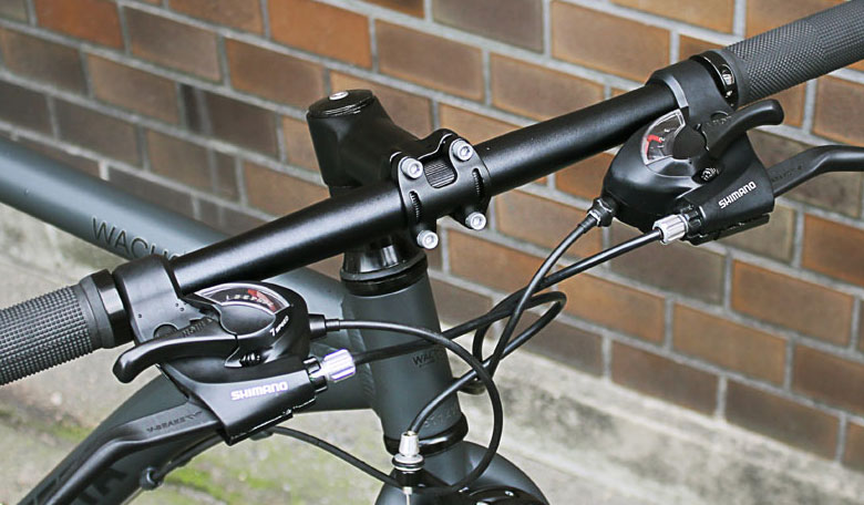 自転車 クロスバイク 街乗り アルミ シンプル グレー 21段変速