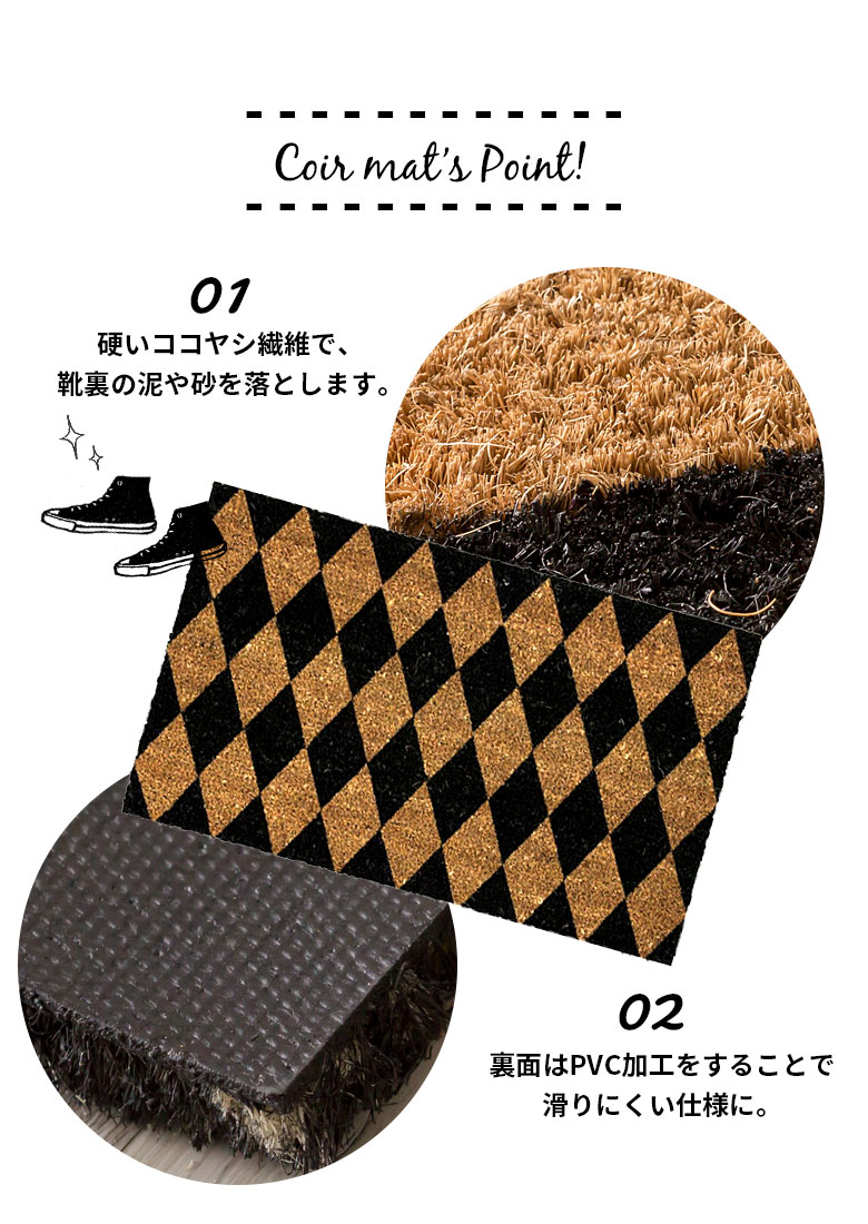敷くだけでエントランスをセンスアップしてくれる