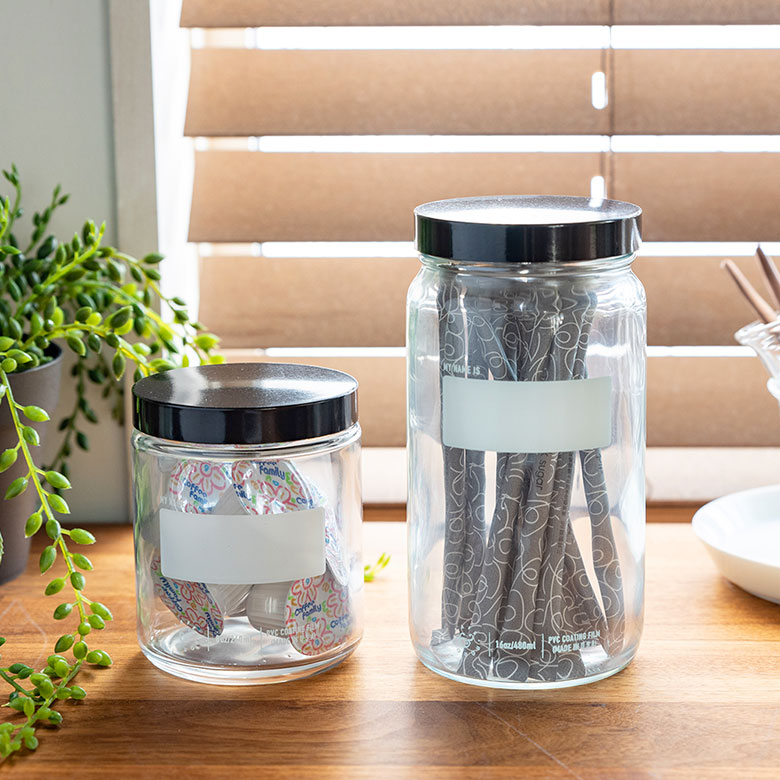 プラスチック製にはない、ガラスならではの高級感があります。