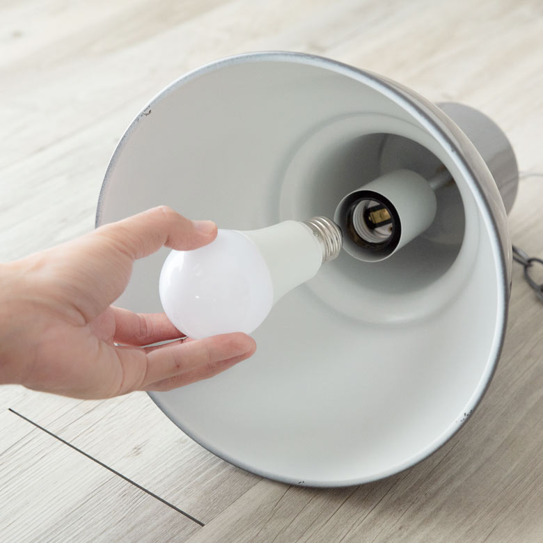 シンプルな仕様なので電球の交換もカンタン