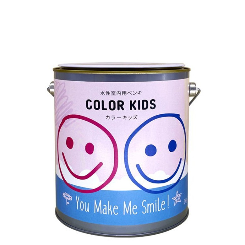 カラーキッズ -COLOR KIDS- 壁紙にも塗れる 室内用水性塗料 2kg