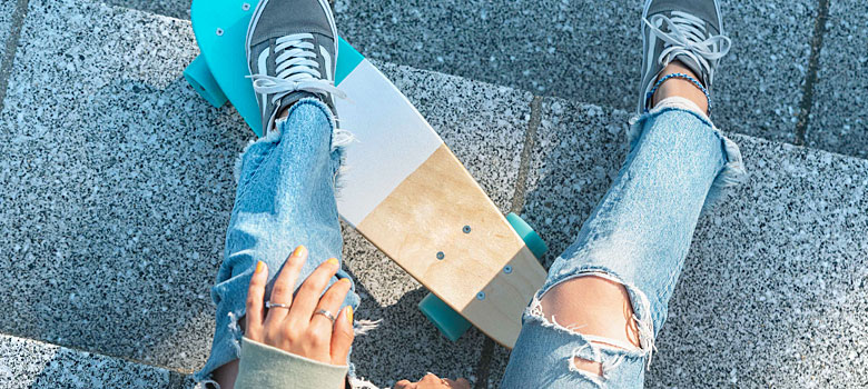 街に連れて行きたくなるミニスケートボード