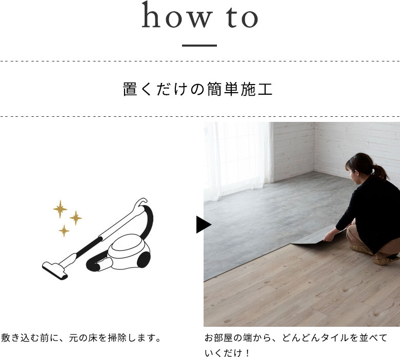 置くだけの簡単施工