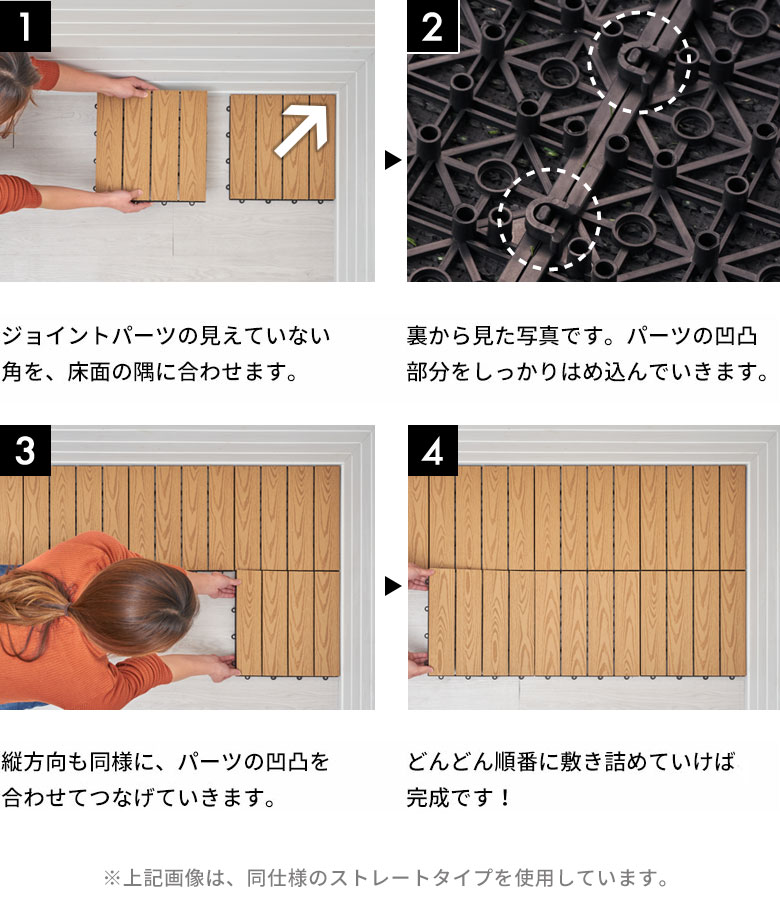 敷き込み方法