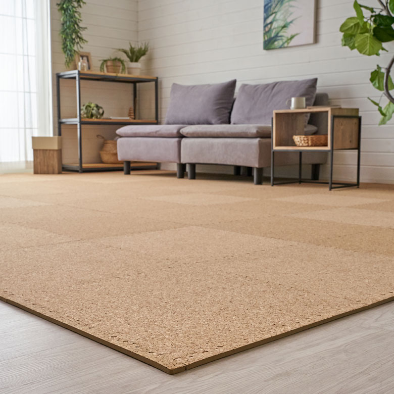 つなぎ目がきれいだからラグのような一体感