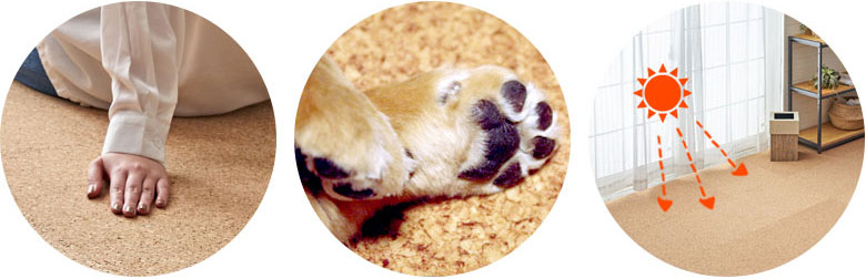 保温性、遮熱性、衝撃緩和