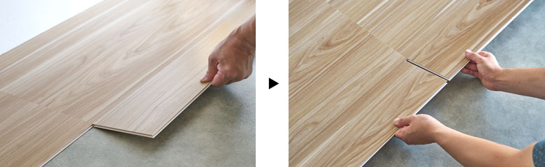 はめ込んでいくだけの簡単施工