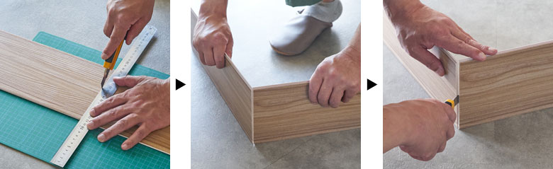 カッターでのカットが可能