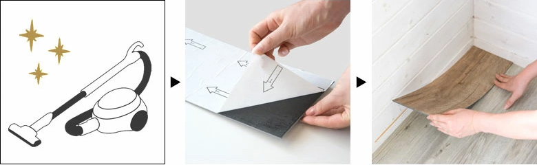 並べて貼るだけの簡単施工