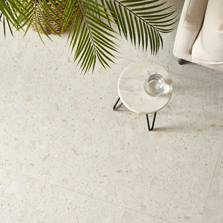 インテリア業界で人気の石目調。大理石柄のテラゾー。