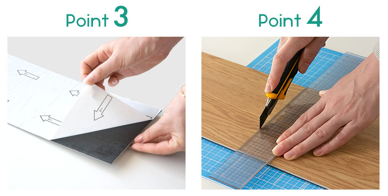 貼るだけフロアタイルの特徴