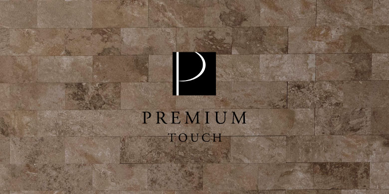 貼るだけで壁をリフォームできる、本物のストーンのようなリアルな質感のタイルシールPREMIUM TOUCHシリーズ)