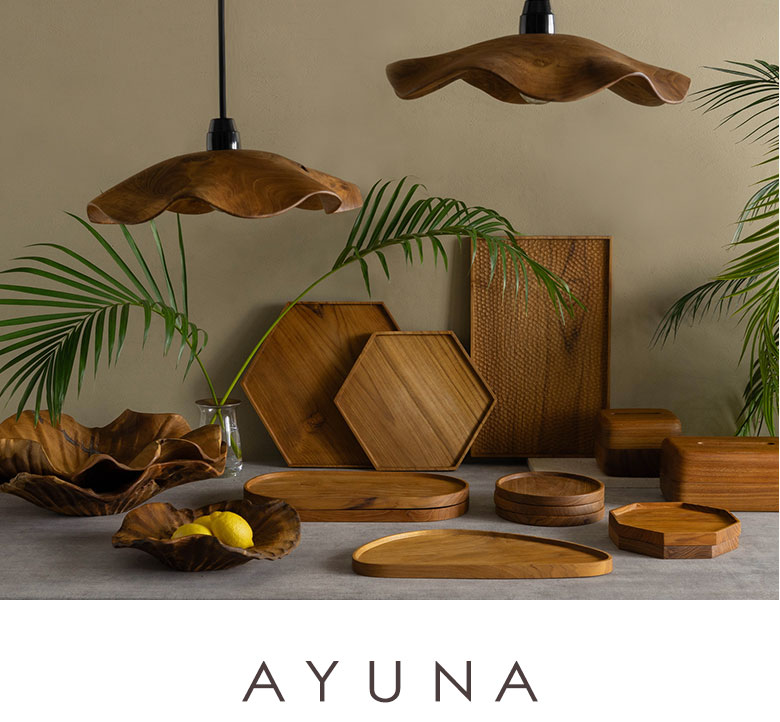 AYUNA アユナチーク無垢材シリーズ 