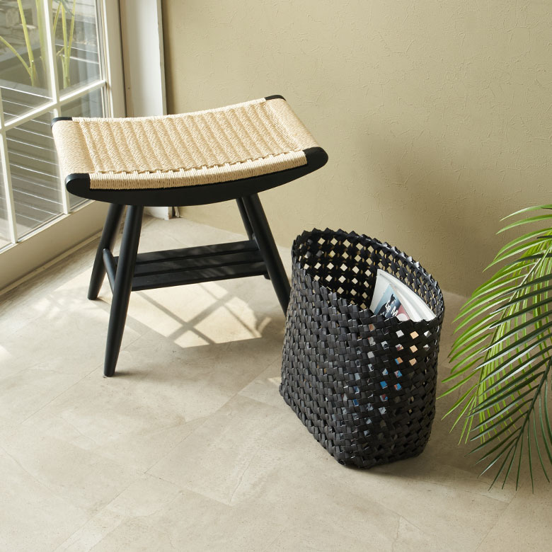 天然素材を使用したナチュラルな整理アイテム