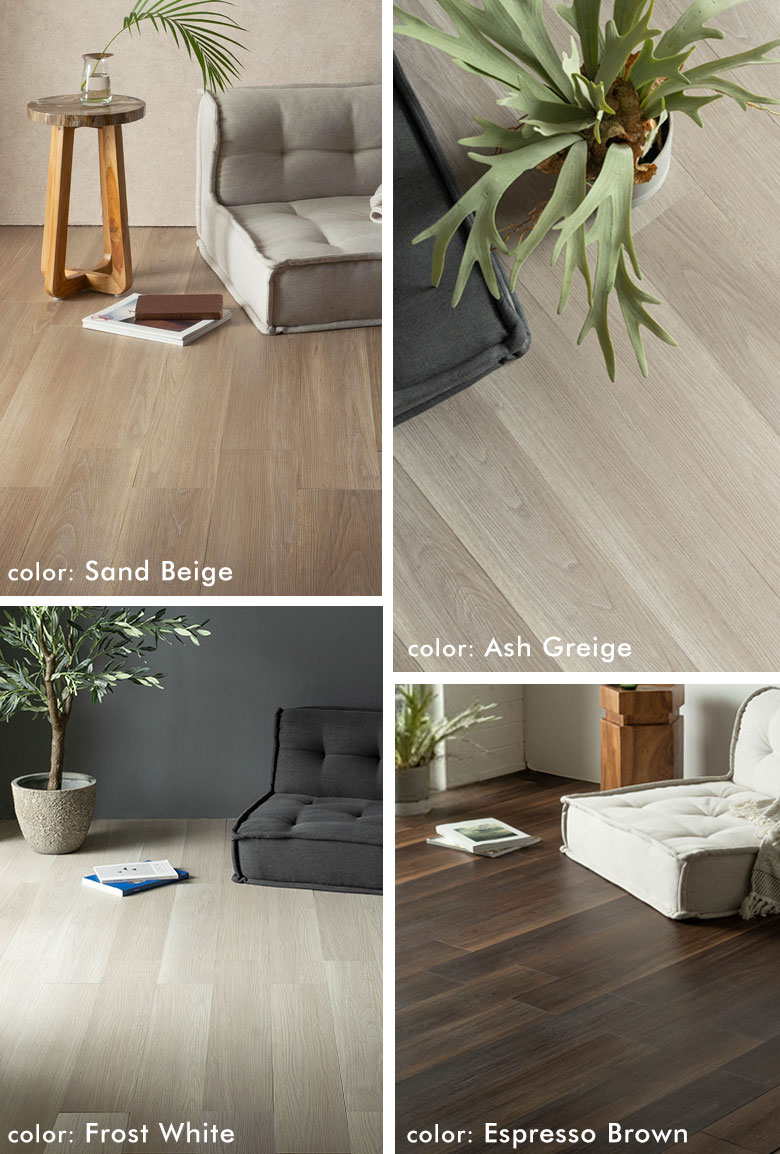 ウォールナットの木目デザイン フロアタイル 