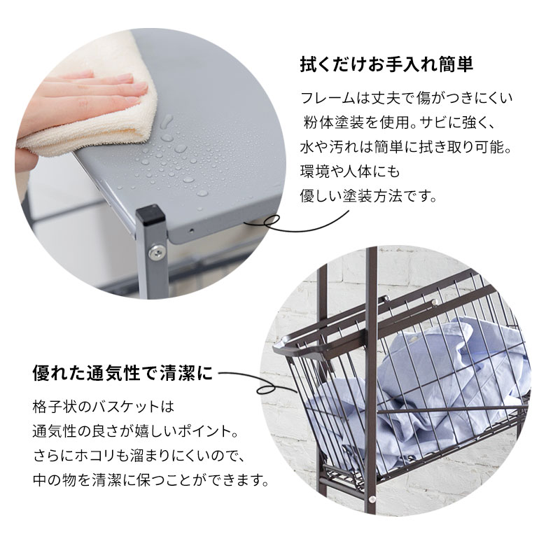 汚れや水に強い粉体塗装 通気性