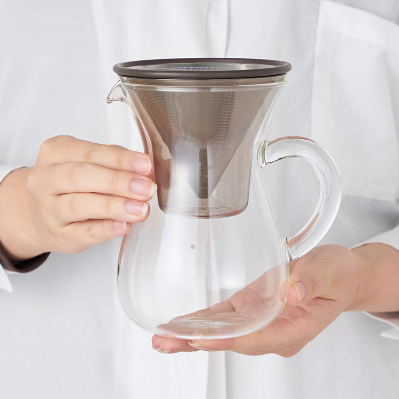 容量は約600mlで、コーヒー2杯分にちょうどよいサイズ