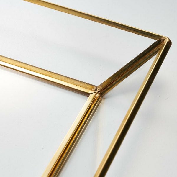キャッシュトレー キャッシュ トレイ ガラス 真鍮 ゴールド GOLD 金 約