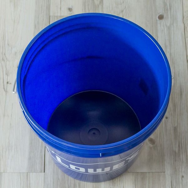 アメリカのホームセンターロゴ入り 現地買い付けガレージバケツ 約19L