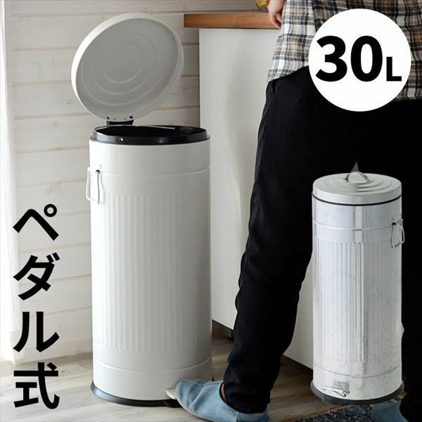 ペダル式ダストボックス 30L(91059)【生活雑貨のELEMENTS本店
