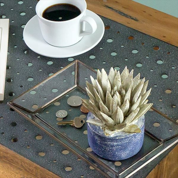 多肉植物のアンティーク風オブジェ（ガドレア）(64800)【生活雑貨の