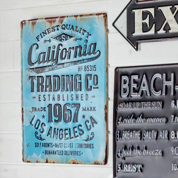 ヴィンテージ風 Califormia Paints-Stains 看板 California】ヴィンテージ風 サインボード(65210)【生活雑貨のELEMENTS
