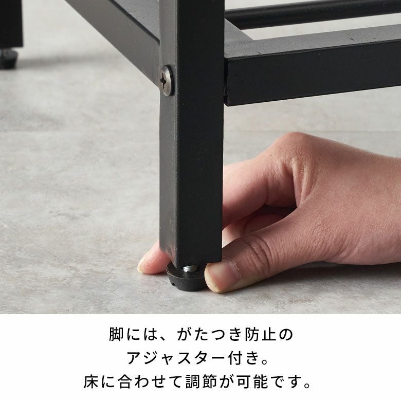 シェルフ 木製 アイアンフレーム 5段シェルフ アイアンラック オープン