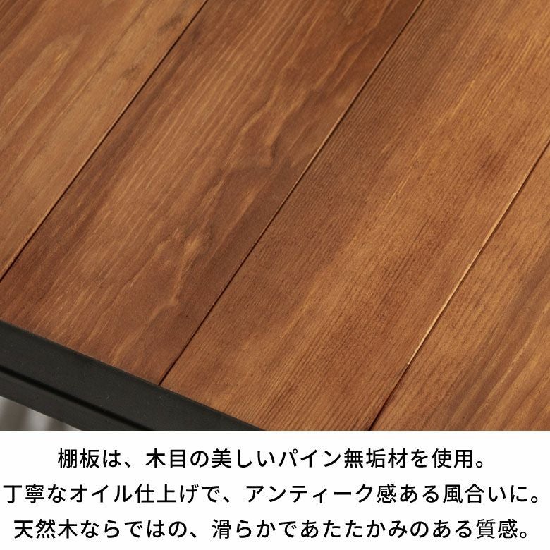 アイアンフレーム 5段 アイアンラック シェルフ スリム タバス TABAS