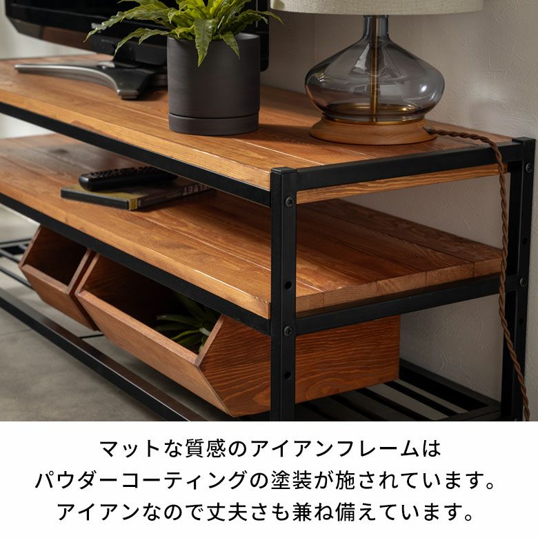 テレビ台 テレビボード ブラックアイアンフレーム家具 タバス TABAS