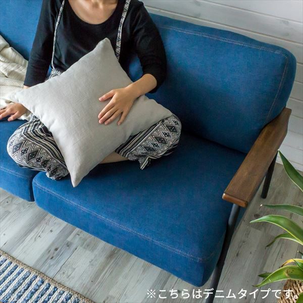 2人掛け フェイクレザー ソファー(91018)【生活雑貨のELEMENTS本店