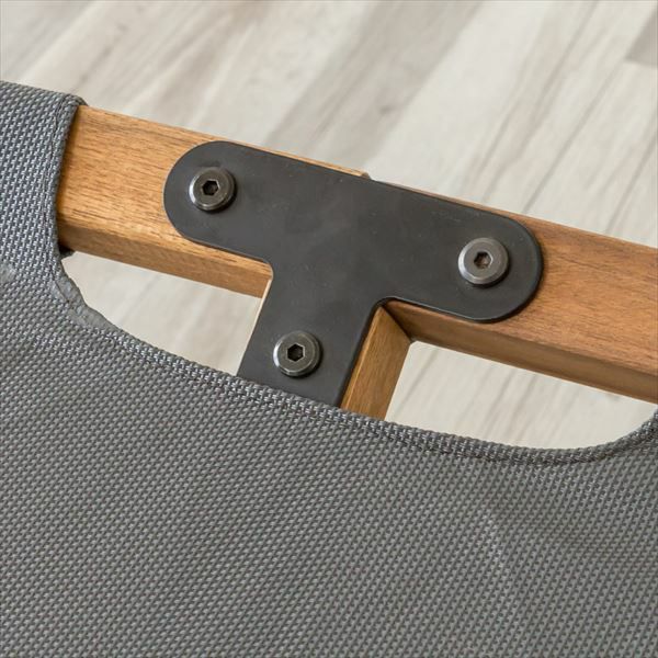 アカシア天然木の折りたたみ式フォールディングベッド コット 約W196