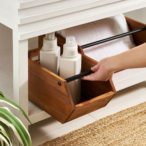 ウッドコンテナボックスS 引き出し 木 木製 スタッキング オイル仕上げ