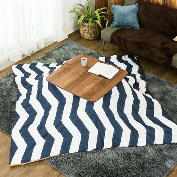 天然木製】 こたつ テーブル 正方形 幅75×75cm 高さ39cm (91010)【生活