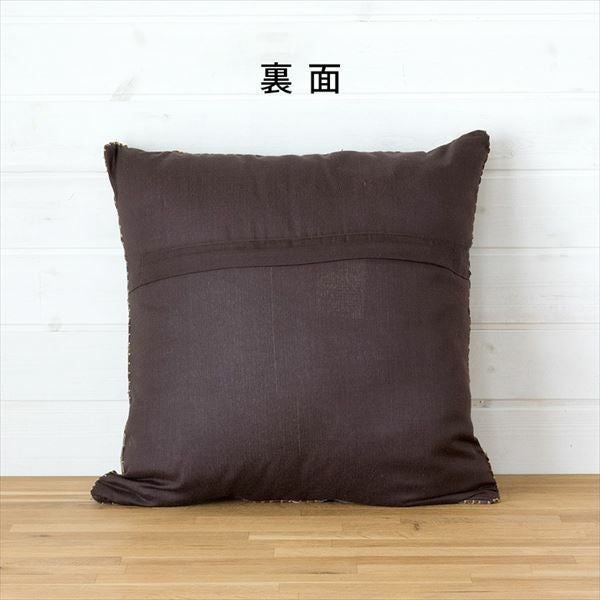 ヌードクッション付き 】パッチワーク レザー クッション 45角 45×45cm