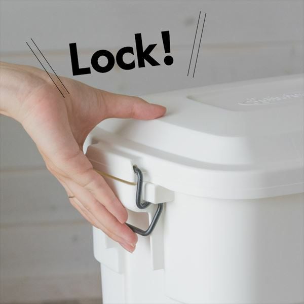 ダウンロック式フタ付きダストボックス 30L(91131)【生活雑貨の