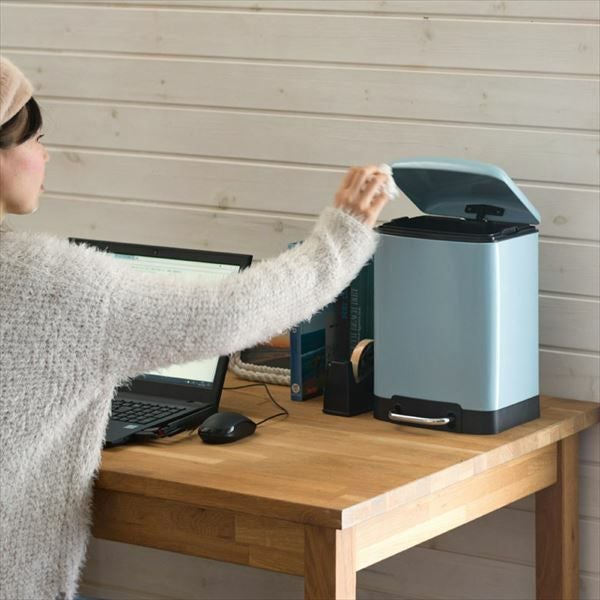 レオ　ダストボックス D.A.D ダストボックス SSモデル モノグラムレザー オーシャンブルー