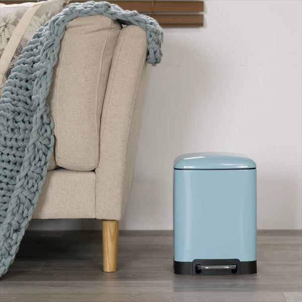 ペダルダストボックス6L ごみ箱 ゴミ箱[サックスブルー](66529)【生活