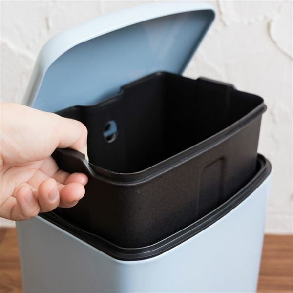 ペダルダストボックス6L ごみ箱 ゴミ箱[サックスブルー](66529)【生活