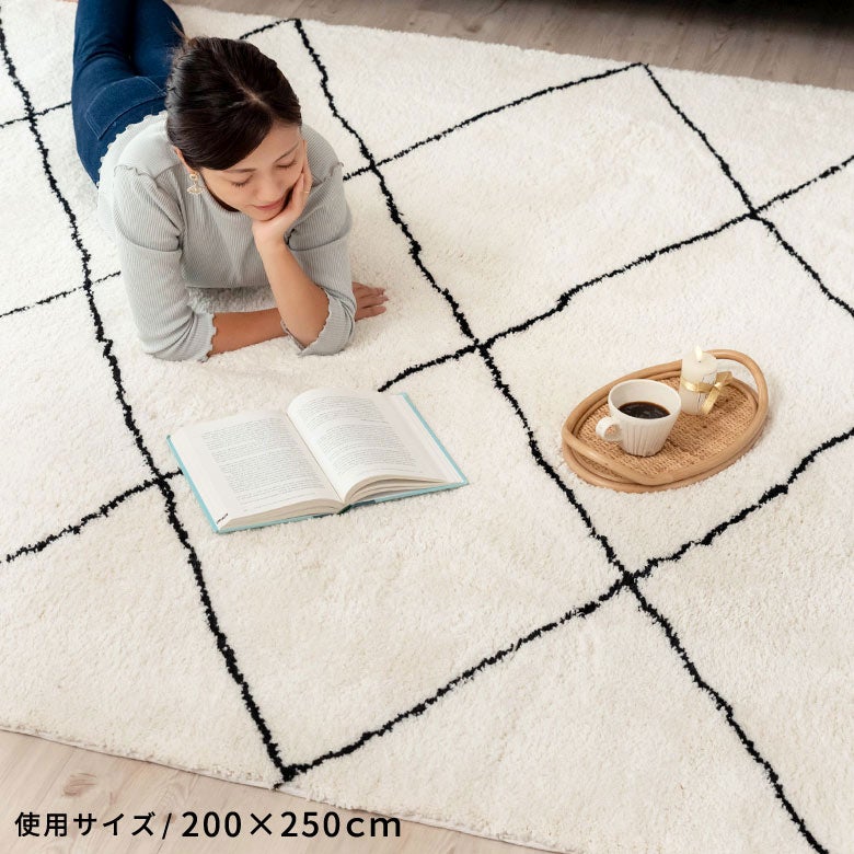 ラグ ラグマット 200×250cm ベニオワレン風 [b1f-83262 b1f-83268 b1f