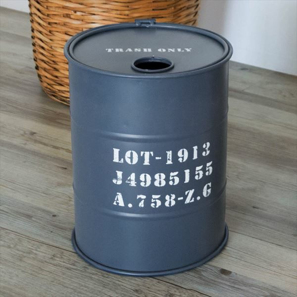 ヴィンテージオイル缶型ダストボックス(91126)【生活雑貨のELEMENTS