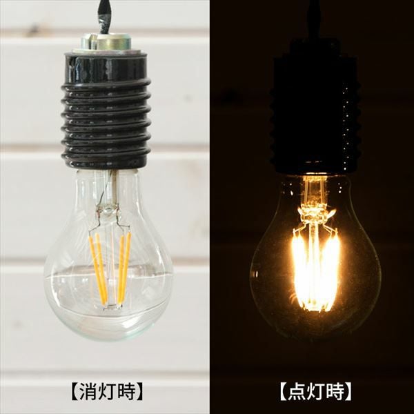 LED電球 レトロランプ E26口金 クリア梨型 (98003)【生活雑貨の
