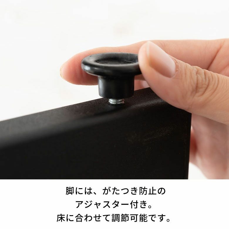 天然木無垢材×ブラックアイアンが調和するワークデスク TABAS 幅90cm