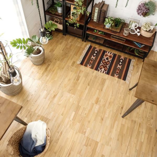 置くだけ簡単フロアタイル 50×50cm 天然木 DIYフローリングリフォーム