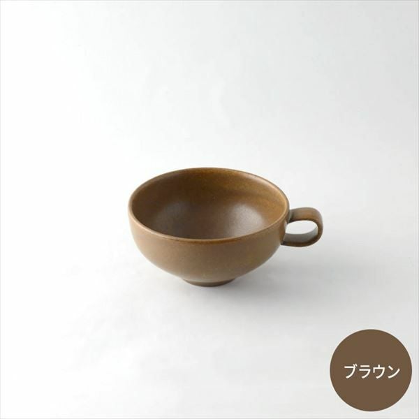 スープカップ 径14.9cm 陶器製 取っ手付き スープマグ [92087-bl 92087