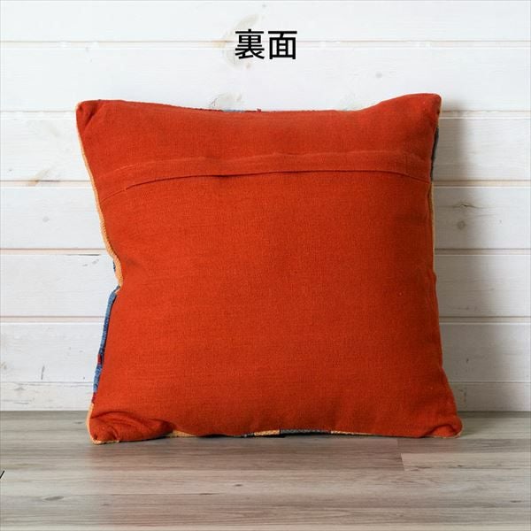 クッション ネイティブ柄 インド製 45cm × 45cm Cタイプ レッド