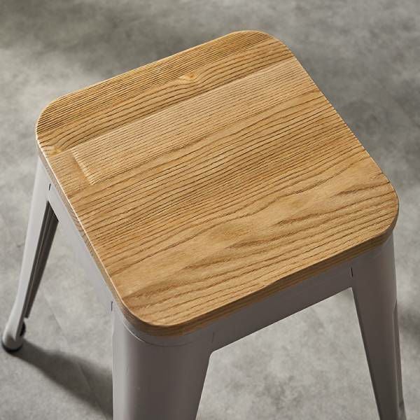 スツール 木製 椅子 スチール チェアー スタッキングチェア 完成品 黒