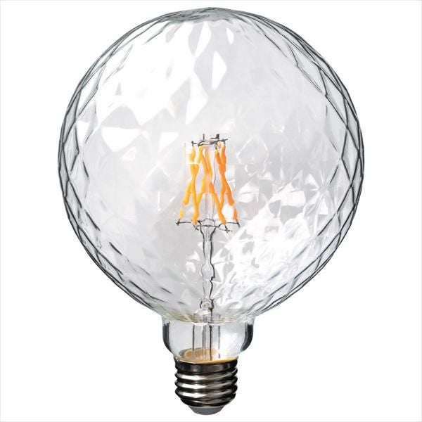 LED電球 レトロランプ エジソン型 ボール形 デザインガラス 大きめ